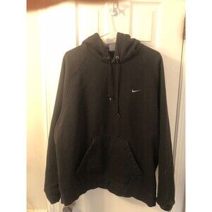 Nike Black Hoodie XL Unisex Gray Swoosh Excellent Condition!